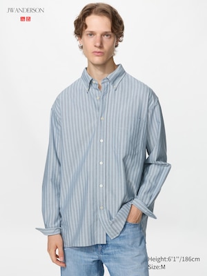 Oversized Oxford Shirt (Striped)