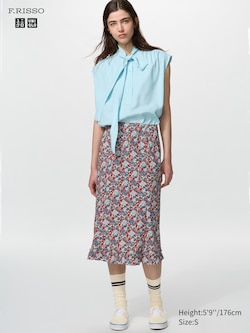W's FPJ flare long skirt/print