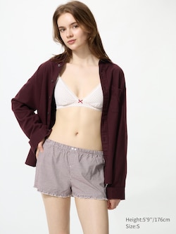 Cotton Boxer Easy Shorts (Gingham)