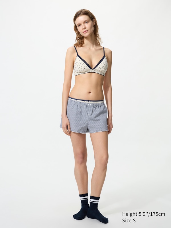 Cotton Boxer Easy Shorts (Gingham)