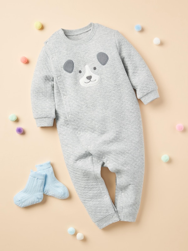Quilted One Piece Outfit (Animals, Long Sleeve)