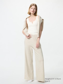Washable Knit Trousers (Smooth, Longer)