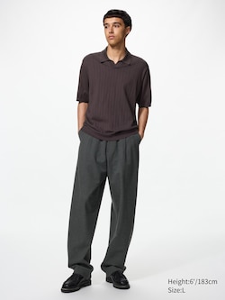 Pleated Relaxed Wide Trousers (Longer)