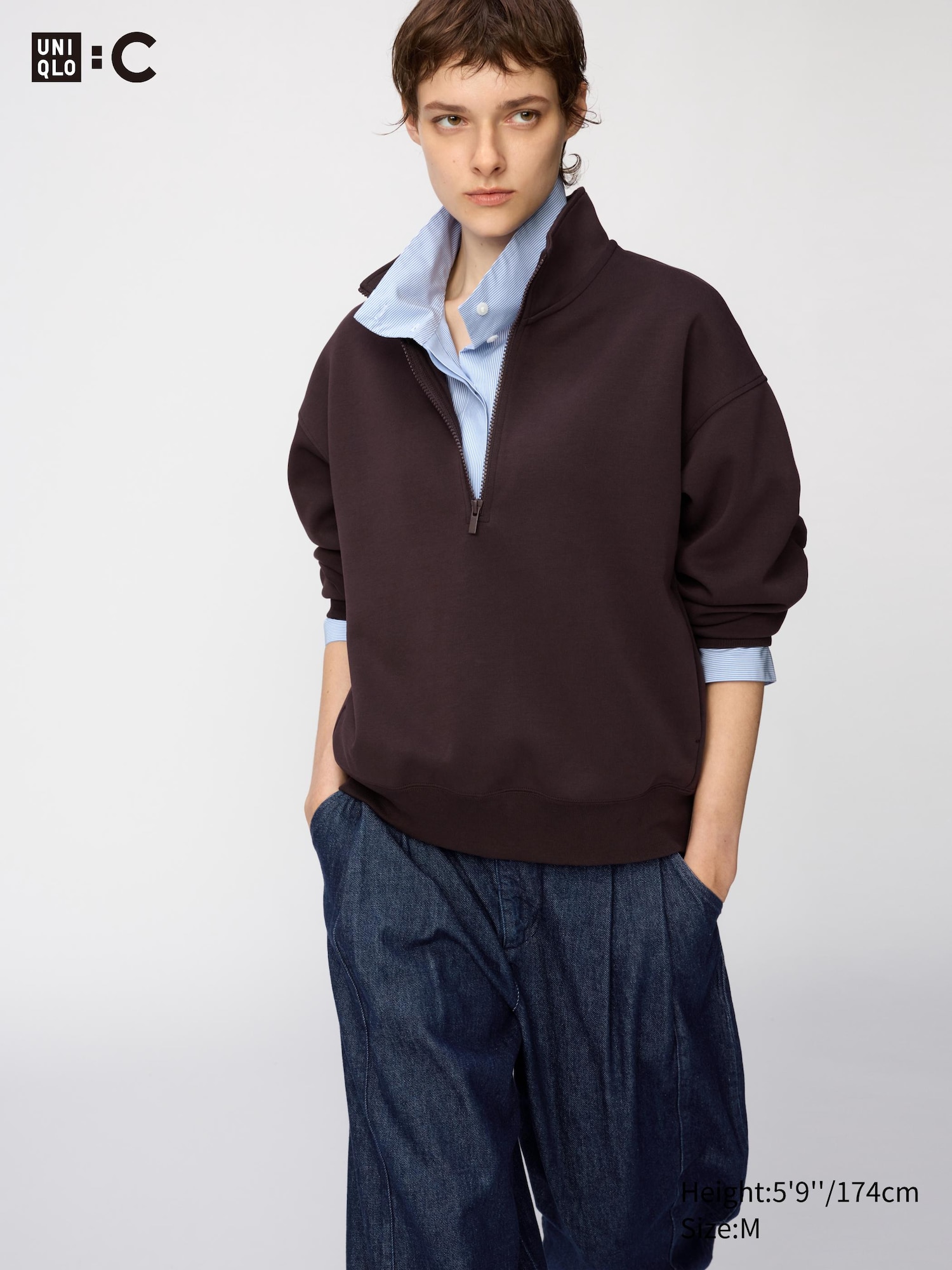 Yarım Fermuarlı Sweatshirt