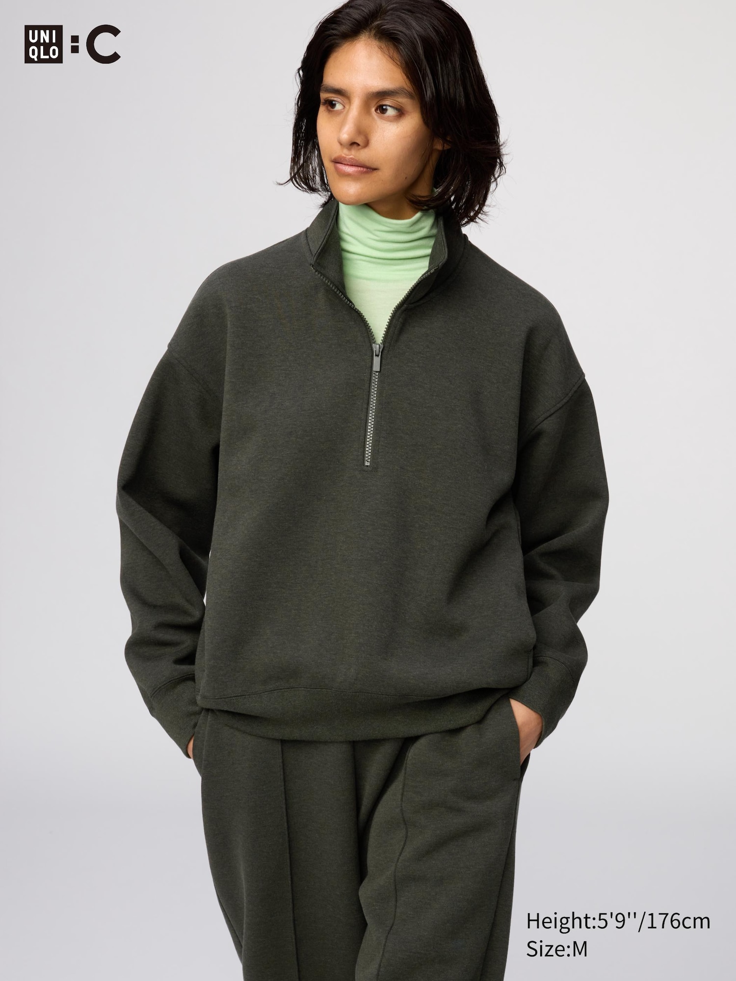 Yarım Fermuarlı Sweatshirt