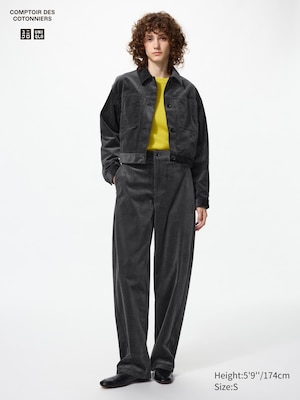 Corduroy Barrel Trousers (Longer)