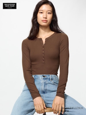 HEATTECH Extra Warm Cashmere Blend Henley T-Shirt