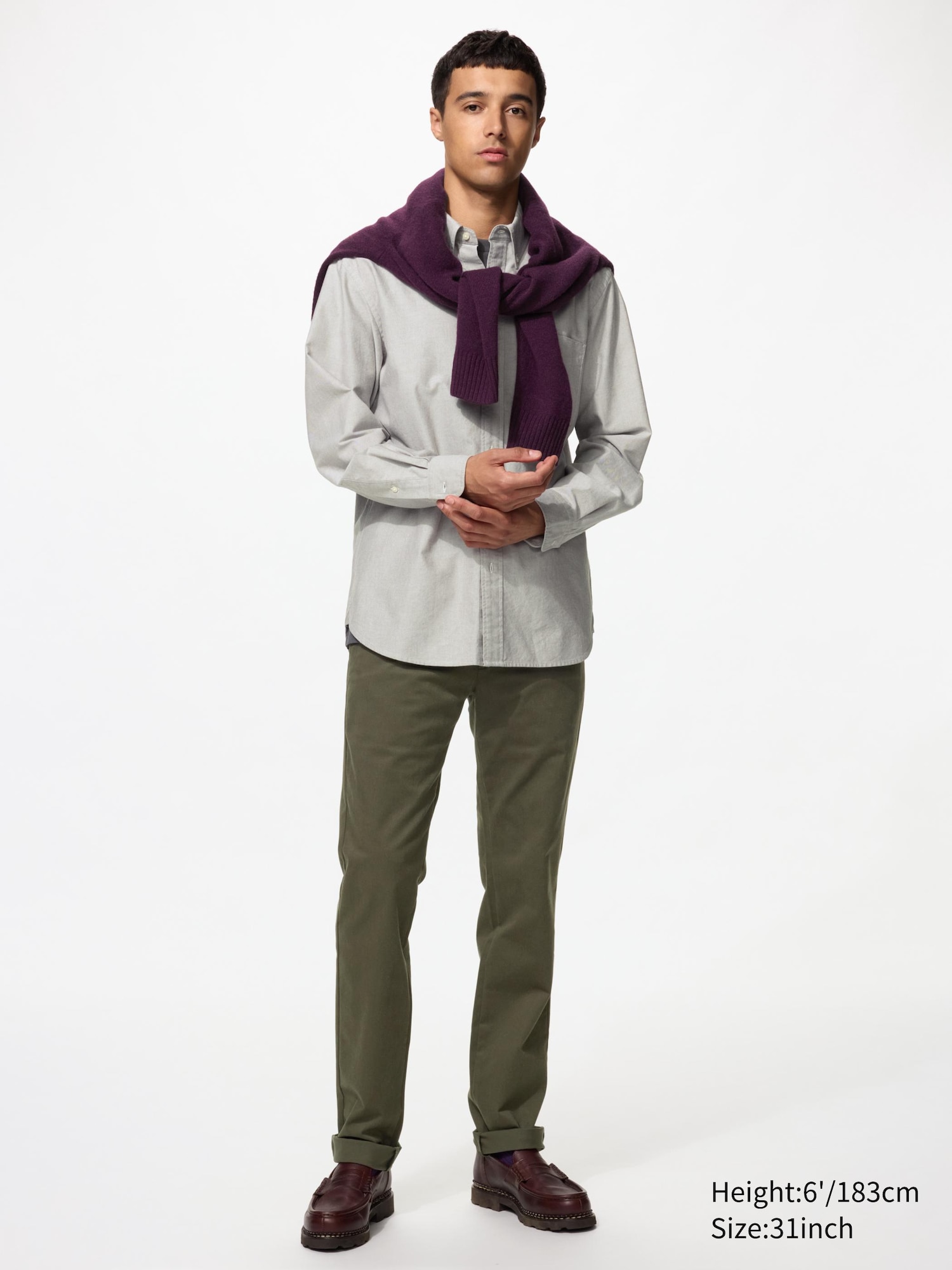 Dar Kesim Chino Pantolon (Uzun Boy)