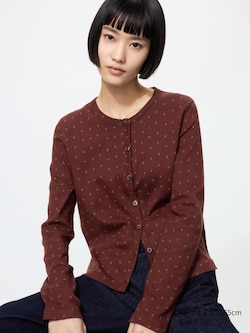 Pointelle Cardigan (Cherries)