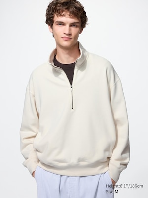 Oversized Half-Zip Sweatshirt