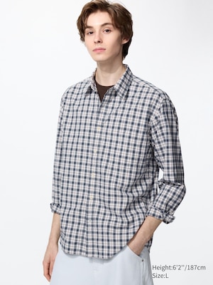 Cotton Twill Shirt (Checked)