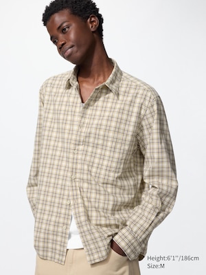 Cotton Twill Shirt (Checked)