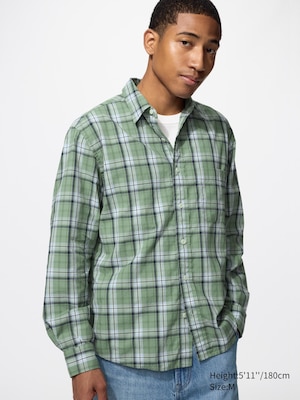Cotton Twill Shirt (Checked)