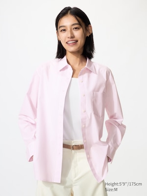 Cotton Blend Shirt (Striped)