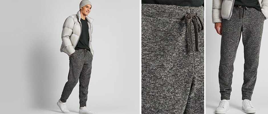 EASY FLUFFY YARN FLEECE TROUSERS