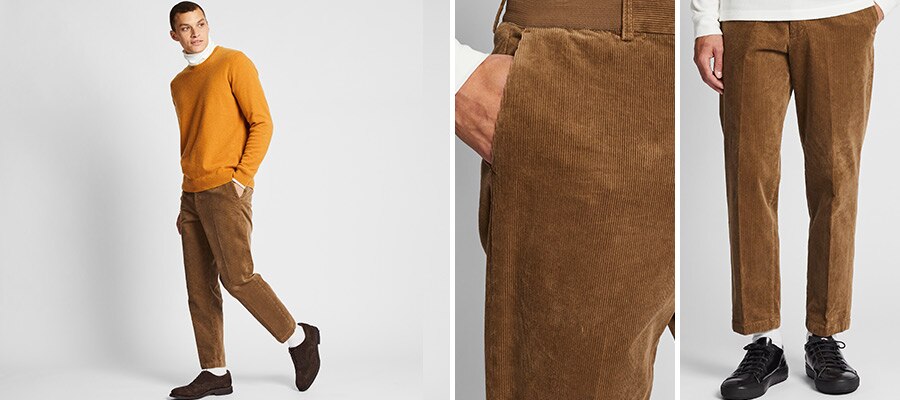 EZY CORDUROY ANKLE TROUSERS