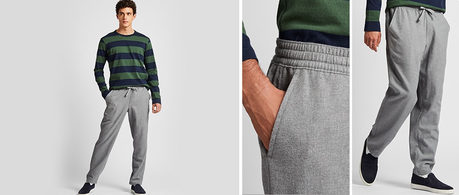 FLANNEL EASY TROUSERS