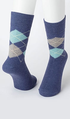 Socken mit Muster