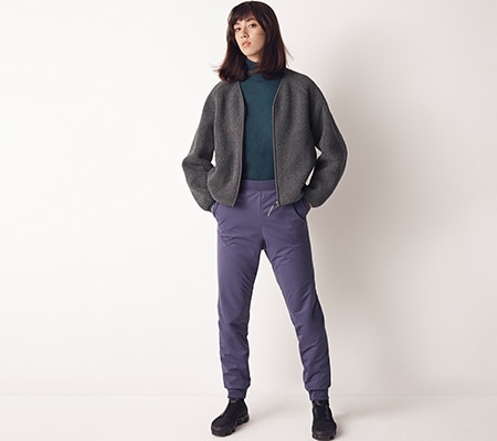 FLEECE LINED STRETCH TROUSERS