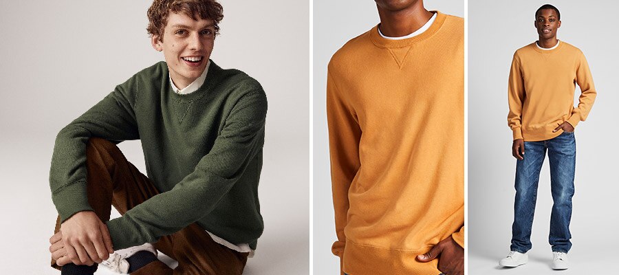 CREW NECK LONG SLEEVED SWEATSHIRT