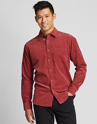 CORDUROY REGULAR FIT SHIRT (REGULAR COLLAR)
