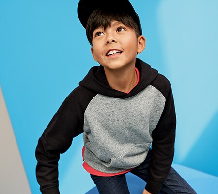 SWEAT À CAPUCHE COLOUR BLOCK