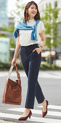 high waisted smart trousers