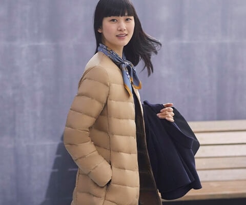 women ultra light down hooded coat uniqlo