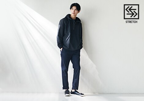 COTTON STRETCH SLIM FIT CHINO TROUSERS