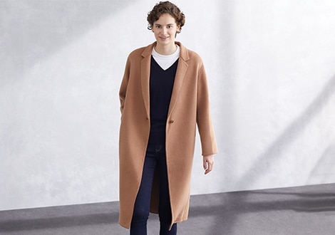 DOUBLE FACED COCOON COAT