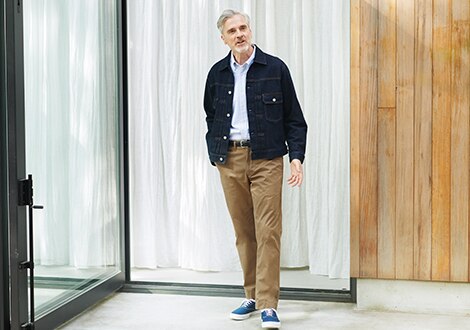 COTTON VINTAGE CHINO TROUSERS