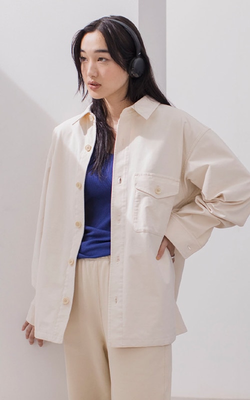 uniqlo blue coat