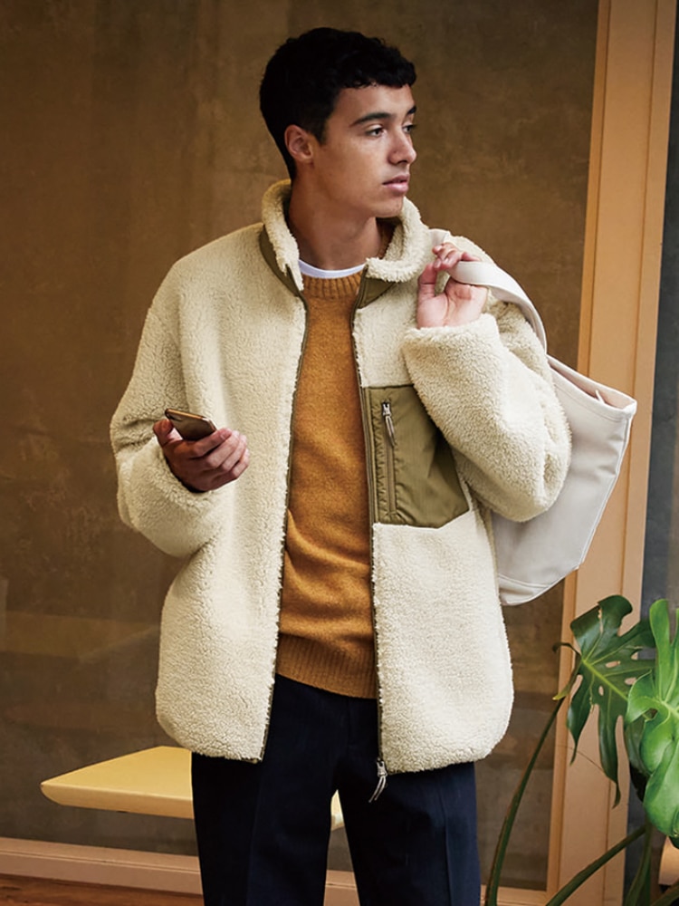 FLUFFY YARN FLEECE JACKET LONG SLEEVE  UNIQLO VN