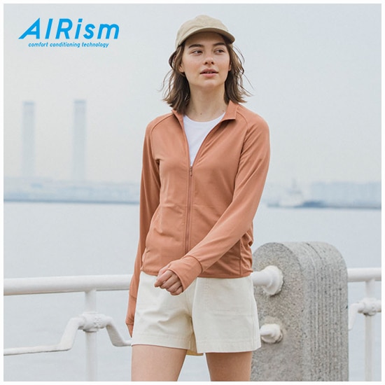 Ready Stock Uniqlo Women Jacket Airism UV Protection UPF 50+ Mesh Long  Sleeve Full Zip Hoodie Outdoor Jacket