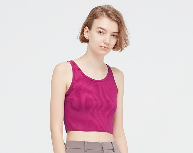 sleeveless cropped jumper