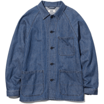 outerwear option light blue