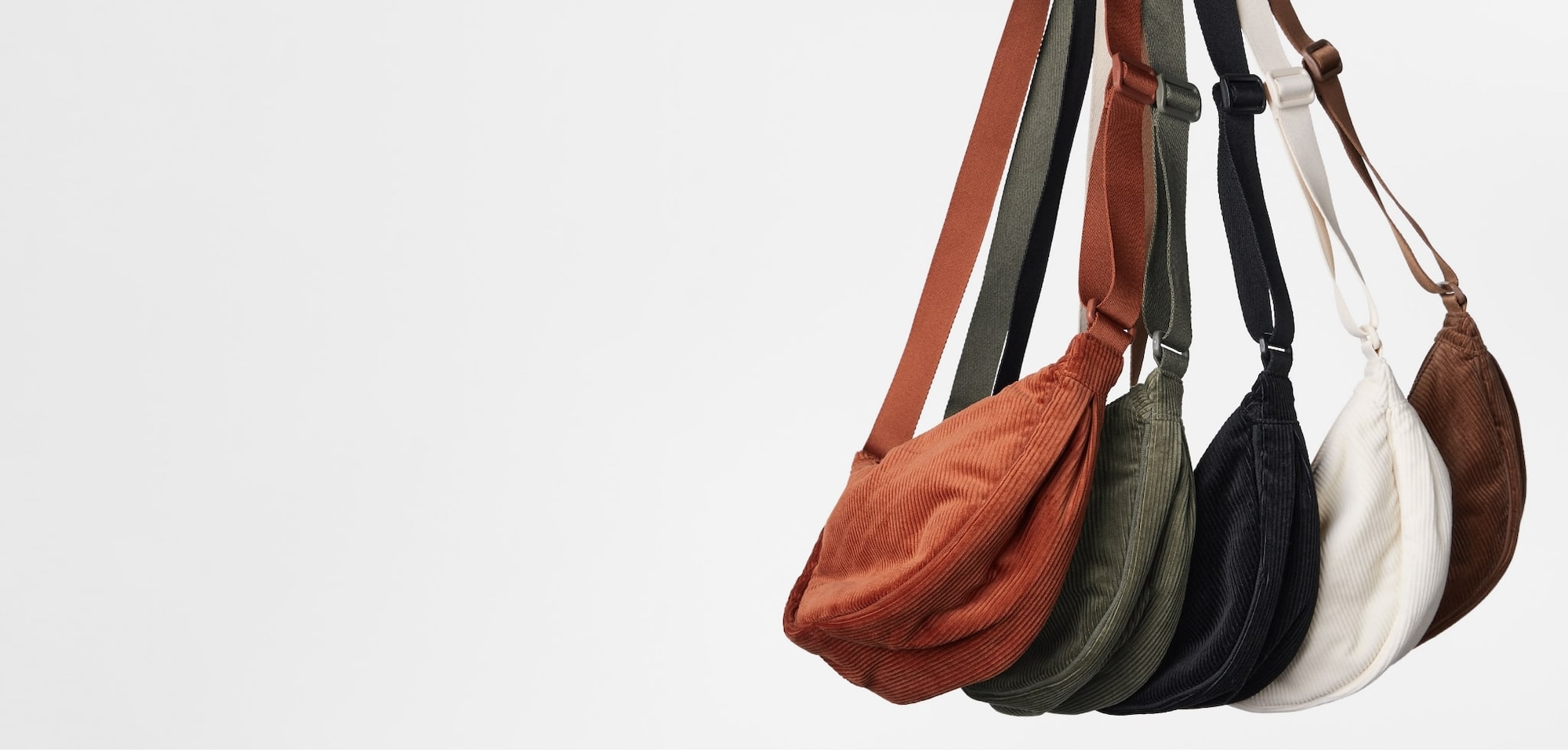 Corduroy Round Mini Shoulder Bag | Black | One | Uniqlo US