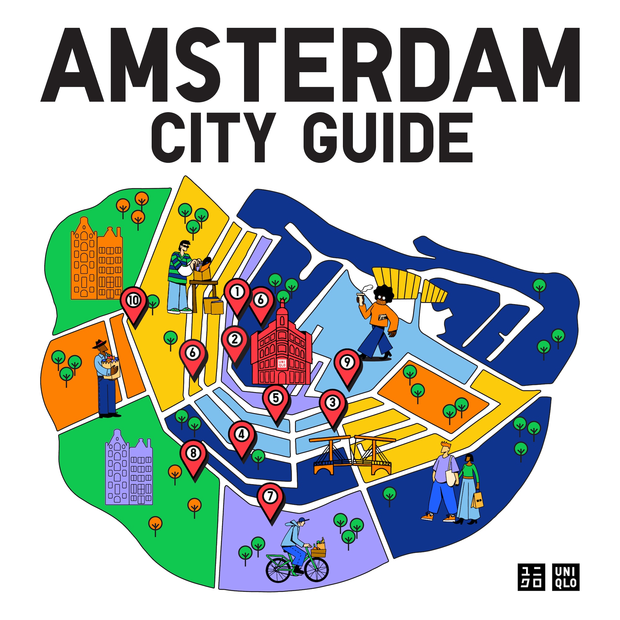 Amsterdam City Guide, an artist impression of Amsterdam city