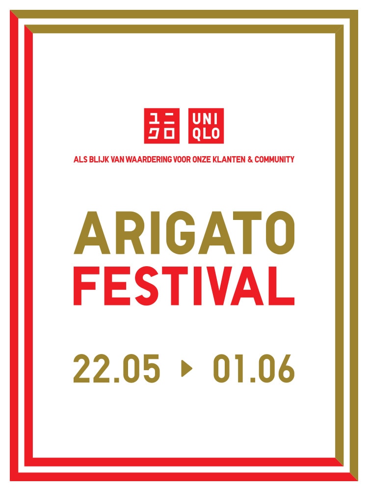 logo van Arigato Festival met tekst en data