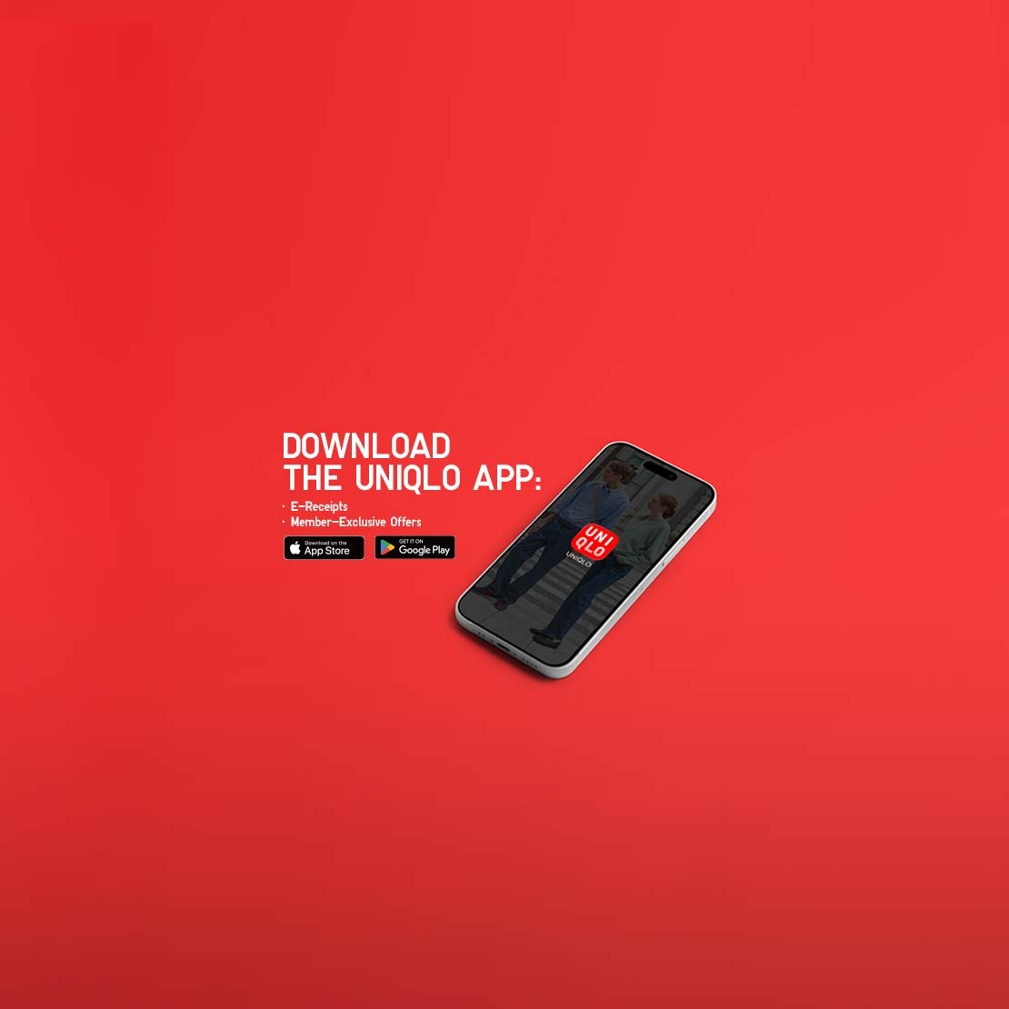 Download the UNIQLO app to shop with Pick Up Today and collect your order in store in as little as one hour
