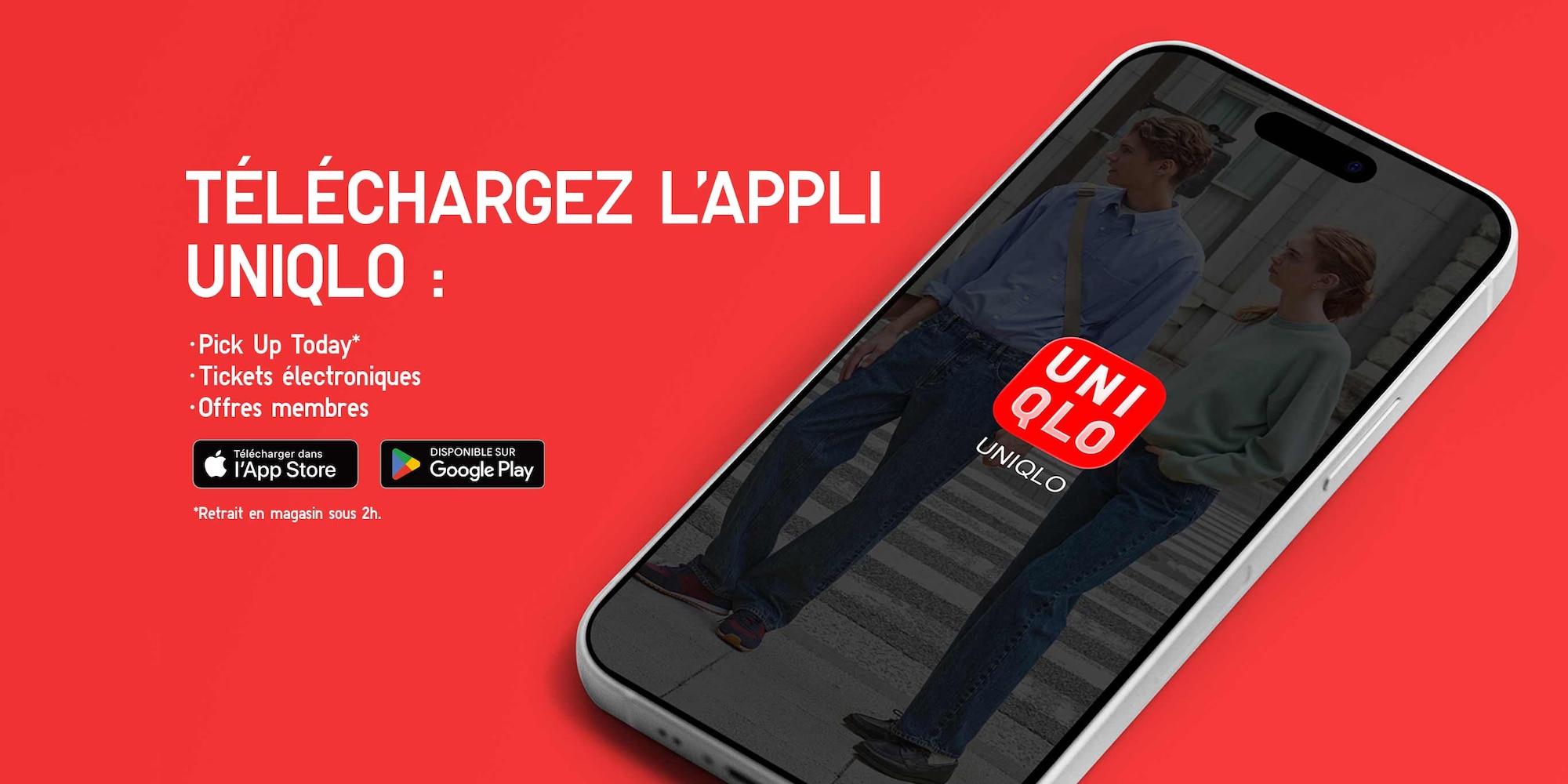 Téléchargez l'appli : 
Pick Up Today, tickets électroniques, offres membres