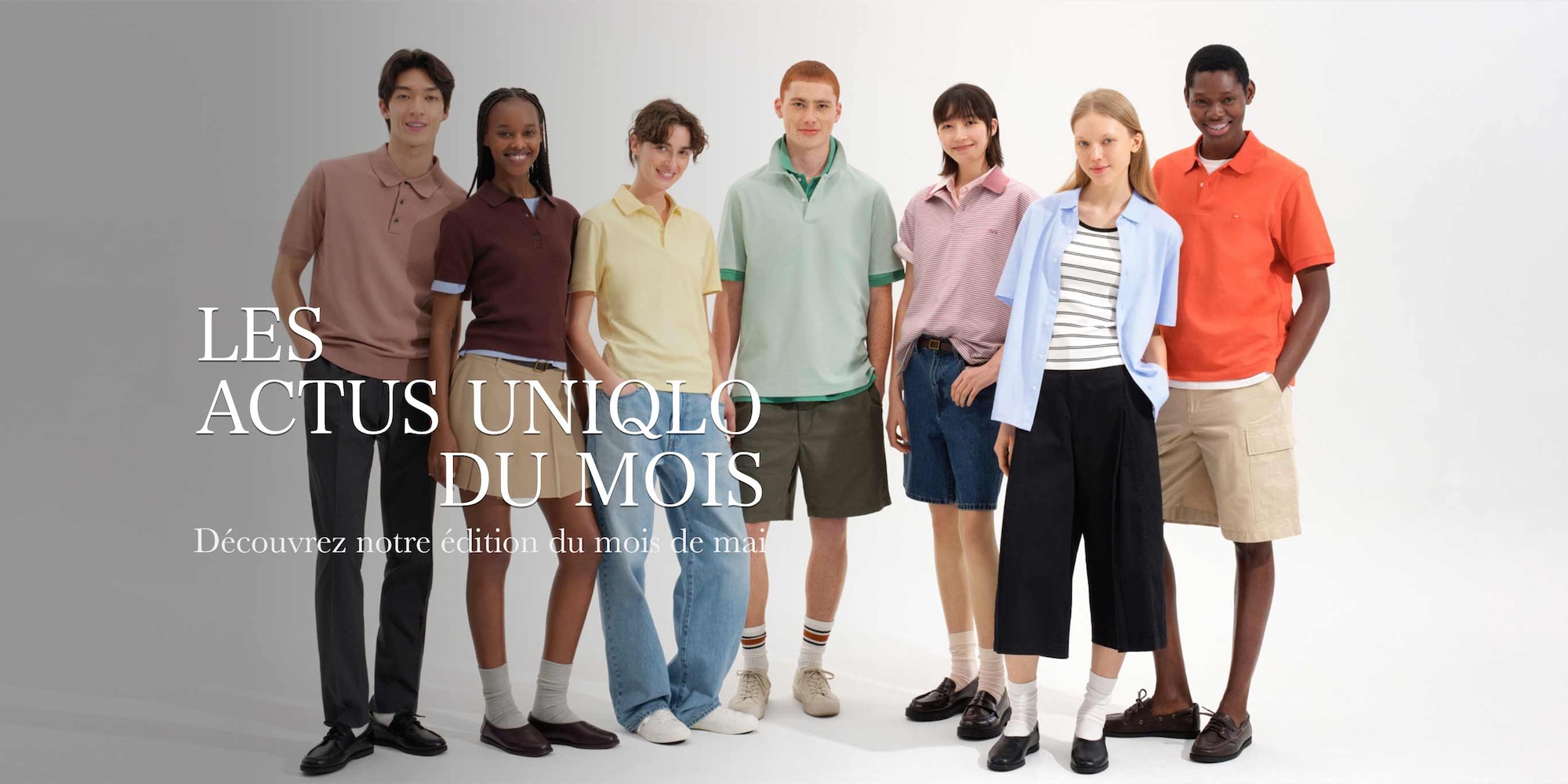 toutes les nouveautés, nouvelles collections, collaborations, informations sur les magasins, horaires, fermetures exceptionnelles et évènements locaux UNIQLO dans l'édition de mai de nos actus du mois