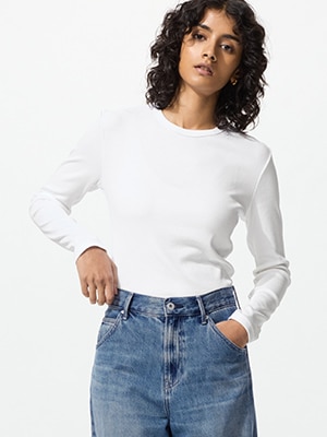 483468 W's Soft Ribbed T-Shirt (Long Sleeve)