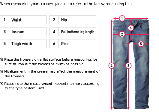 Uniqlo Clothing Size Chart