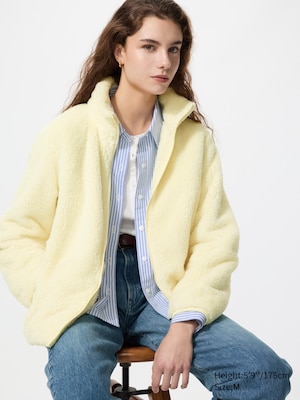 Fluffy Yarn Fleece Full-Zip Jacket