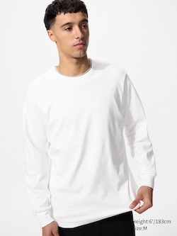 Soft Brushed Crew Neck T-Shirt (Long Sleeve)