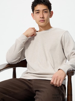 Soft Brushed Crew Neck T-Shirt (Long Sleeve)