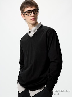 100% Merino V Neck Jumper