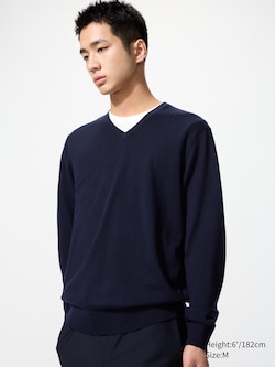 100% Merino V Neck Jumper