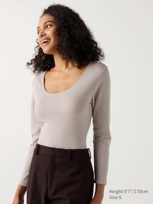 HEATTECH Extra Warm Cotton Scoop Neck T-Shirt
